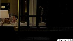 Hollywood Couple Seduces VIXEN Actress For Oral and Doggy Action
