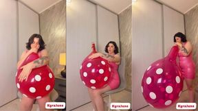 B2P - Latex Wearing Domme Dominates you and Pops your Balloon