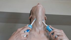 neck stretching in the car and sensual vibrations-wmv