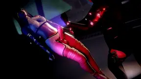 Curvy 3D Futanari Uses Telekinesis for Mind-Bending Space Handjob & Huge cumshot