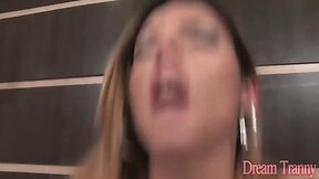 Sultry tran Raissa Maia rides latino schlong