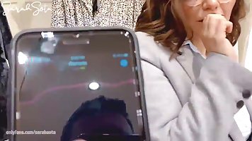 Sarah Sota is sucking dick like a whore, although she looks like an ordinary housewife