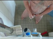 Wichsen mit Schaum in der Dusche ** Foot Fun **
