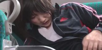 Big-titted teen gets fucked in a Japanese bus