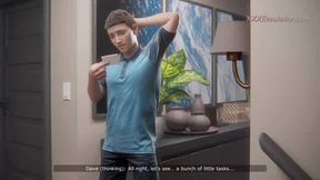 Slutty Stepmom Cheats on Her Husband with Virgin Stepson in the Bathroom