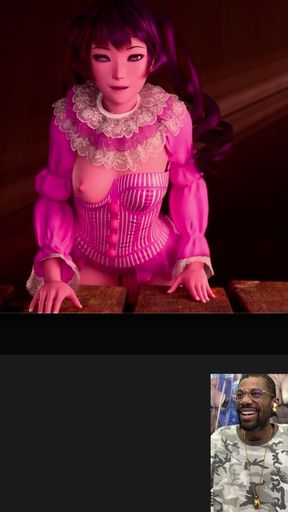 Bald Pussy Circus Baddie Shows You Her Degenerate Show by Fucking and Riding a Gooner Cock