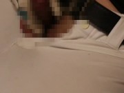 乳首モロ感の野球選手がサッカー部のでかいスパイクとくさいサカストでソックスオナニー
