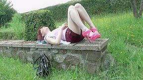 The Legal-age Student 18+ Lured And Fucked On The Grass