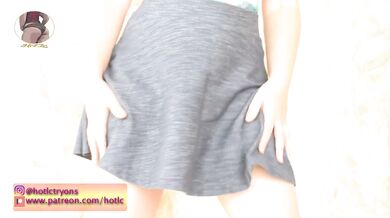 Redhead milf teases with buttery thighs and sweat slick swimsuit Hotlc