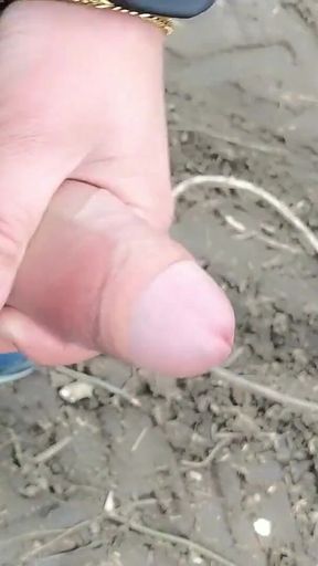 Risky Jerk off After Work Masturbation Cumshot