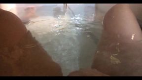 Asian Feet and Pussy in a Bathroom