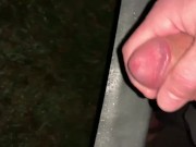 Sometimes you just gotta pull over and get a nut. SLO MO cumshot