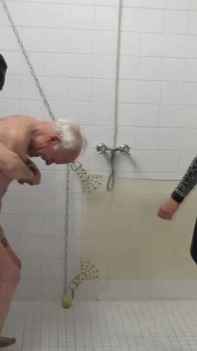 Old Slave Nuts Kicking