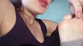 Close up Toes Sucking (footfetish)