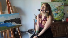 0049 - Artist caught and bound in her summer studio