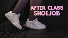 School Friend After Class Shoejob in Dirty Adidas White Sneakers (Close Version) - TamyStarly - Cock Balls Crush Trample, CBT, Trampling, Bootjob, Stomping