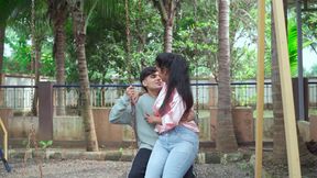 Hot aunty ne garden mein bulakar boyfriend ke sath Kiya sex hardfucking Clear Hindi Audio