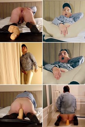 Best Moments - White Vinyl Leggings and Dildo Riding