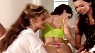 Triple Threat Lesbian Orgy Dyke Pussy dominance, Ass Toys reigns Supreme