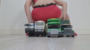 Garbage Truck Toy Ride Collection – Butt Riding Fantasy Session