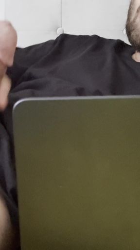 Stunning moment from "Private moment in front of my screen... (Masturbation of my big Arab cock in front of a hardcore anal"