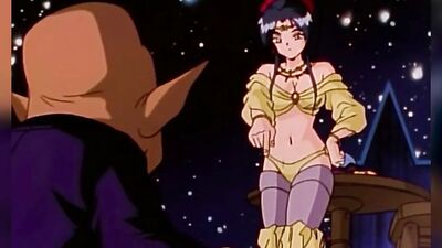 Lady Kaguya's massive jugs and wet pussy get licked in this steamy hentai sex movie