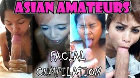 Asian Amateur Facial Cumpilation