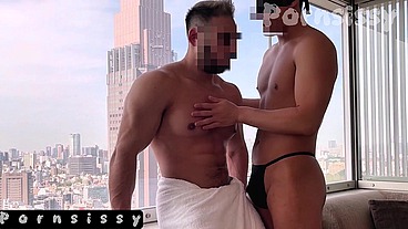 Couple Gay Asian Amateur Muscle BigCock Fuck Bareback - -