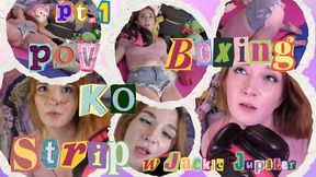 4K Ziva Fey - POV Boxing KO Strip With Jackie Jupiter PART 1