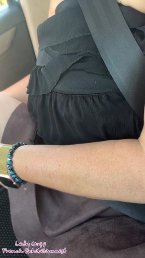 Wife Slut Woman Fountain in Car