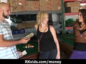 Hooker gets paid and tape for sex
