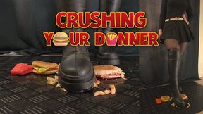 Crushing Your Dinner in High Fall Boots - Junk Food (Close Double Version) - TamyStarly - Cock Balls Crush Trample, Shoejob, Bootjob, CBT, Ballbusting, Trampling, Stomping
