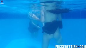 Yessica Bunny Helen seductive couple intimate pool scene