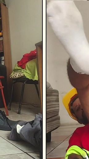White Underwear - Worker (double Camera)