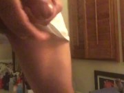 Young cock cumshot