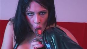 Rough threesome for dominatrix by thick cocks