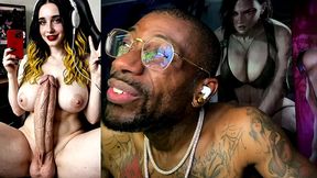 transgender streamer cumming all over herself, ai generated