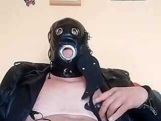 Estim on the chest with insulating varnish