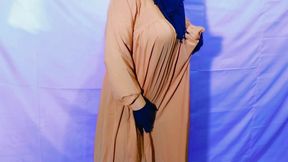 Beautiful Amena Bhabhi has sex indoors wearing a burqa and hijab