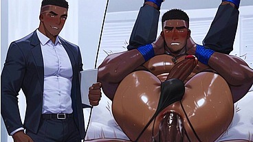 Hot gay group sex in the office with the boss fucking their asses!