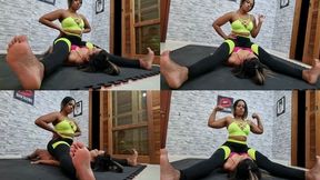 Belly Sitting By Domina Veronica and Slave Babi - Part2