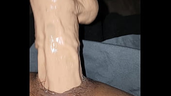 Cum filled hole gets pounded by fuck machine