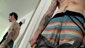 Stroking a Straight Jock Cock