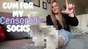 Cum for my censored socks