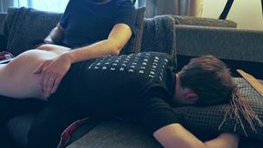 Amateur Boy Gets His First Spanking