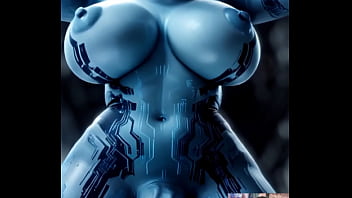 Fat Meaty Breast Ass Cortana Deepthroats Your Fucking Slut Mouth With Her Transgender Cock, AI Generated
