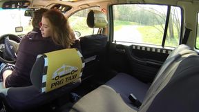 Beauty Squirts All Over the Cab