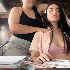 Zoemelissa Stepsisters Are Studying and They Get Horny