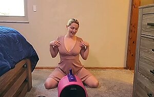 Sybian riding slut wife fucks shamelessly facing the camera for the world to see her fat creampied