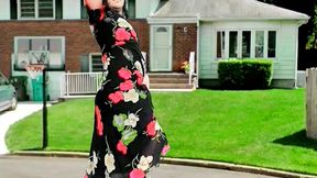 Lovely Shemale Brushing Hair in Long Silky Strokes